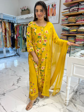 Amber Floral Lace Palazzo Set - Preetibora