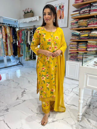 Amber Floral Lace Palazzo Set - Preetibora