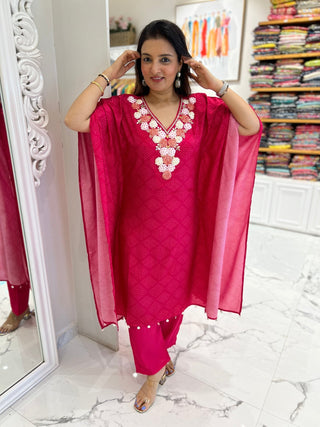 Applique Floral Kaftan - Preetibora