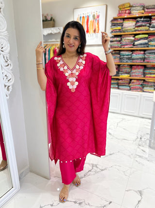 Applique Floral Kaftan - Preetibora