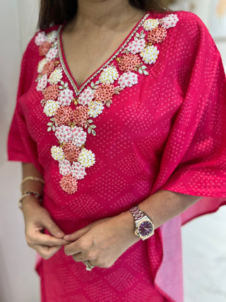 Applique Floral Kaftan - Preetibora