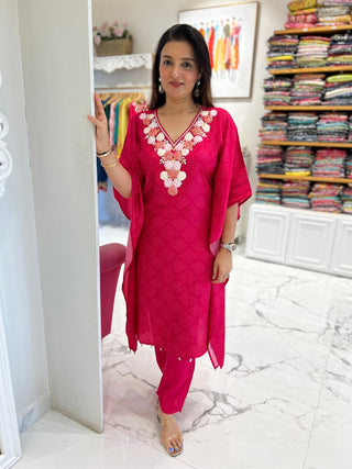 Applique Floral Kaftan - Preetibora