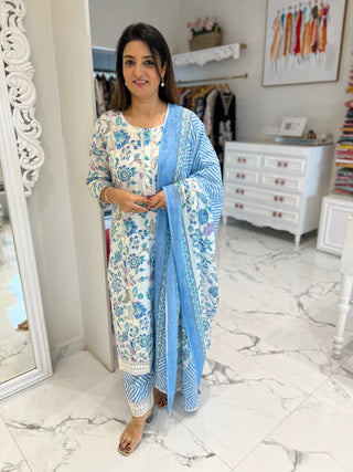 Bijli Leheriya Lace Palazzo Set - Preetibora