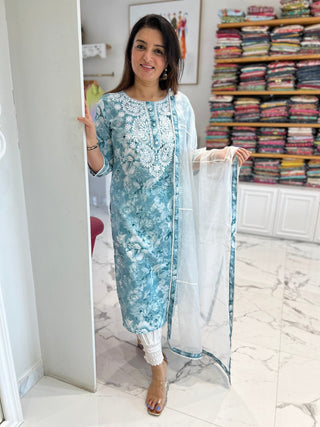 Embroidered Afghani Set - Preetibora