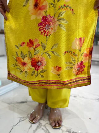 Ethnic Yellow Suit Set - Preetibora