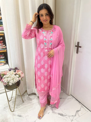 Fancy Parsi Suit Set - Preetibora