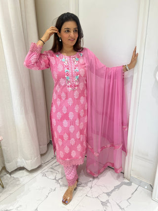 Fancy Parsi Suit Set - Preetibora