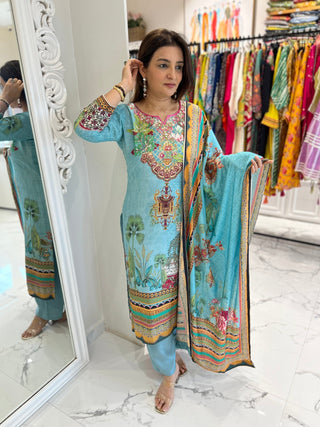 Mahi Karachi Dupatta Set - Preetibora