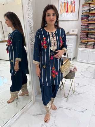 Neelam Patiala Cord Set - Preetibora