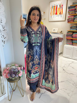 Noor Mahal Pakistani Dupatta Set - Preetibora