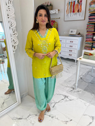 Sheesha Raw Silk Set - Preetibora