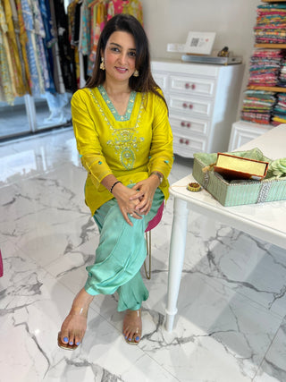 Sheesha Raw Silk Set - Preetibora