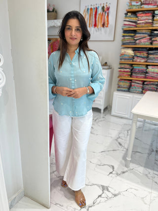 Solid Crepe Shirt - Preetibora