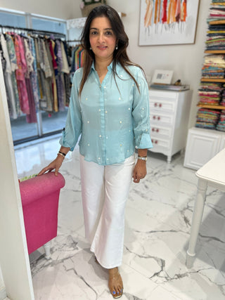 Solid Crepe Shirt - Preetibora