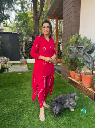 Tie Dye Dhoti Set - Preetibora