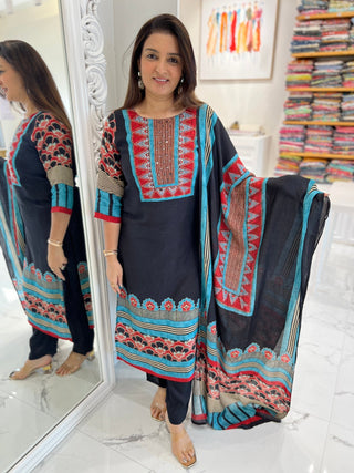 Vraj Dupatta Set - Preetibora