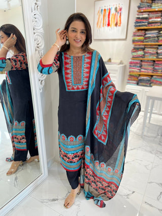 Vraj Dupatta Set - Preetibora